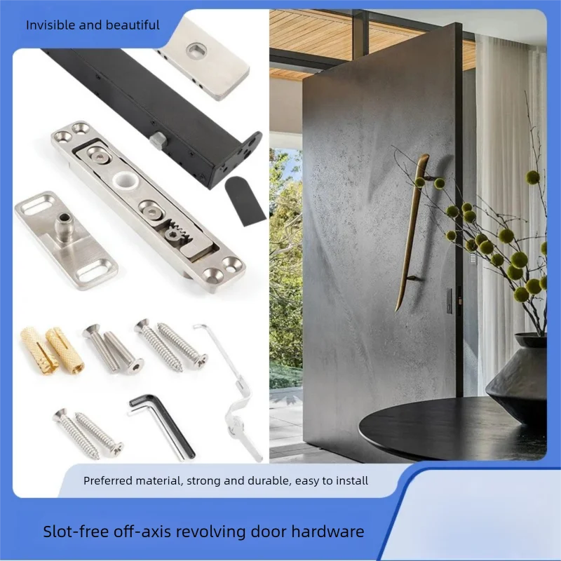 

Stainless steel trenchless floor spring with positioning angle, door hinge hardware for wood and aluminium revolving doors