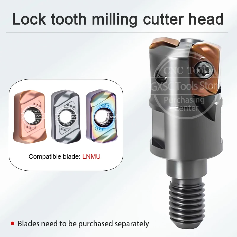 EXN02R EXN03R جودة عالية صغيرة القطر قاطعة المطحنة حامل قفل الأسنان رئيس LNMU02 LNMU03 كربيد شفرات طحن تغذية سريعة