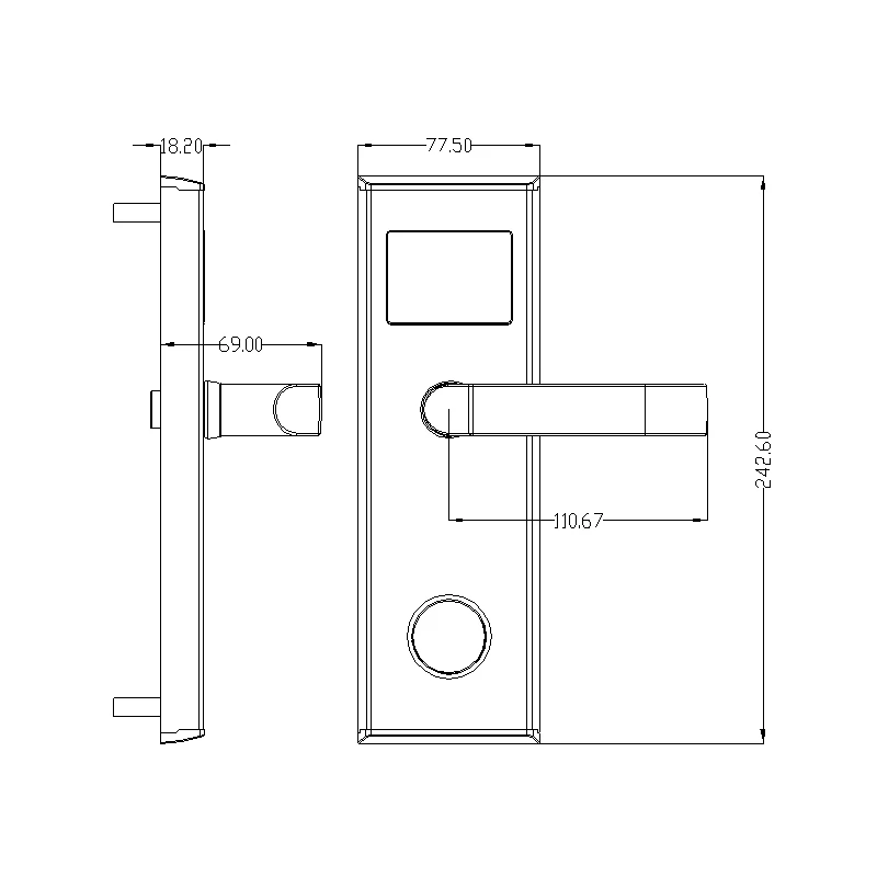 Electronic RFID Hotel Lock