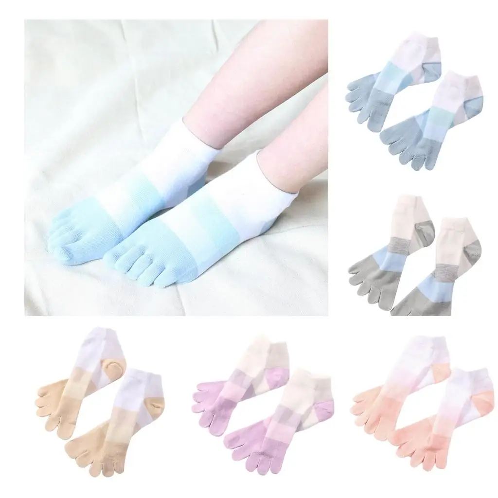 جوارب بأصابع السباق جوارب قطنية قابلة للتنفس مع خمسة أصابع للرجال و