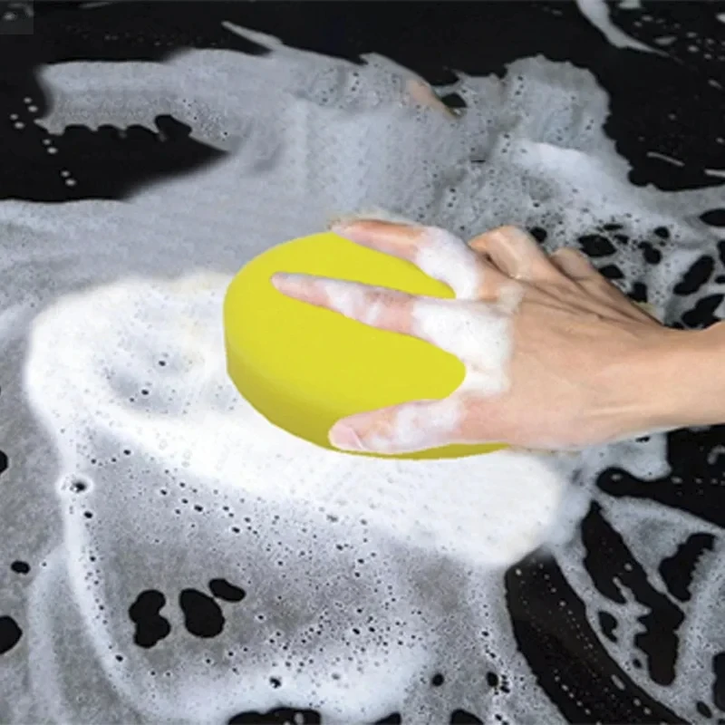 12Pcs Round Car Waxing Polish Wax Foam Sponge High Density Applicator Pads Cleaning Sponge Auto Detail Washing Car Cleaning Tool
