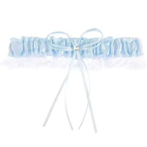 Lace Ribbon Blue Garters Bridal Garter For Wedding Leg nament Yandere Simulator Cosplay Women Intimates Garter Wedding Day Bride