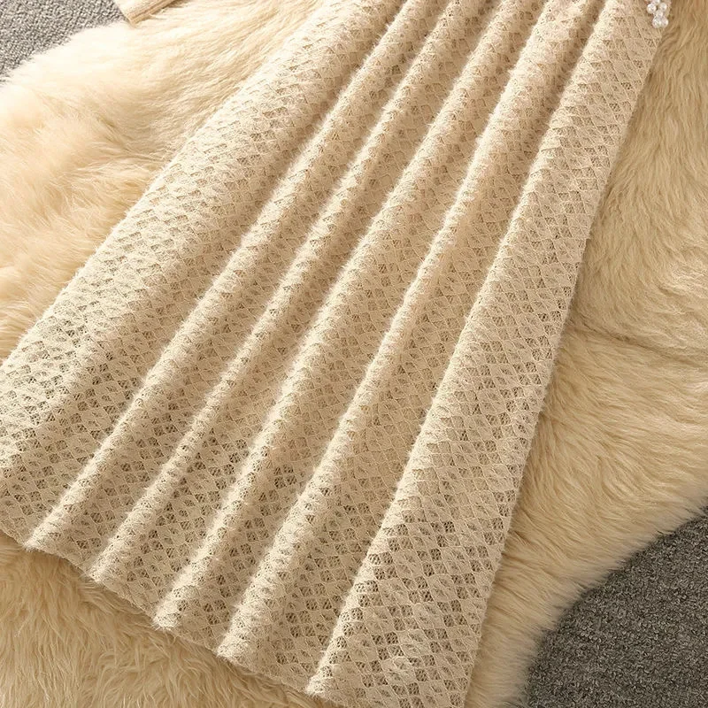 Women Long Sleeved Knitted Dress 2024 Autumn New Ladies Knitt Dresses Fashionable Stunning Young Dress Lady Vestidos