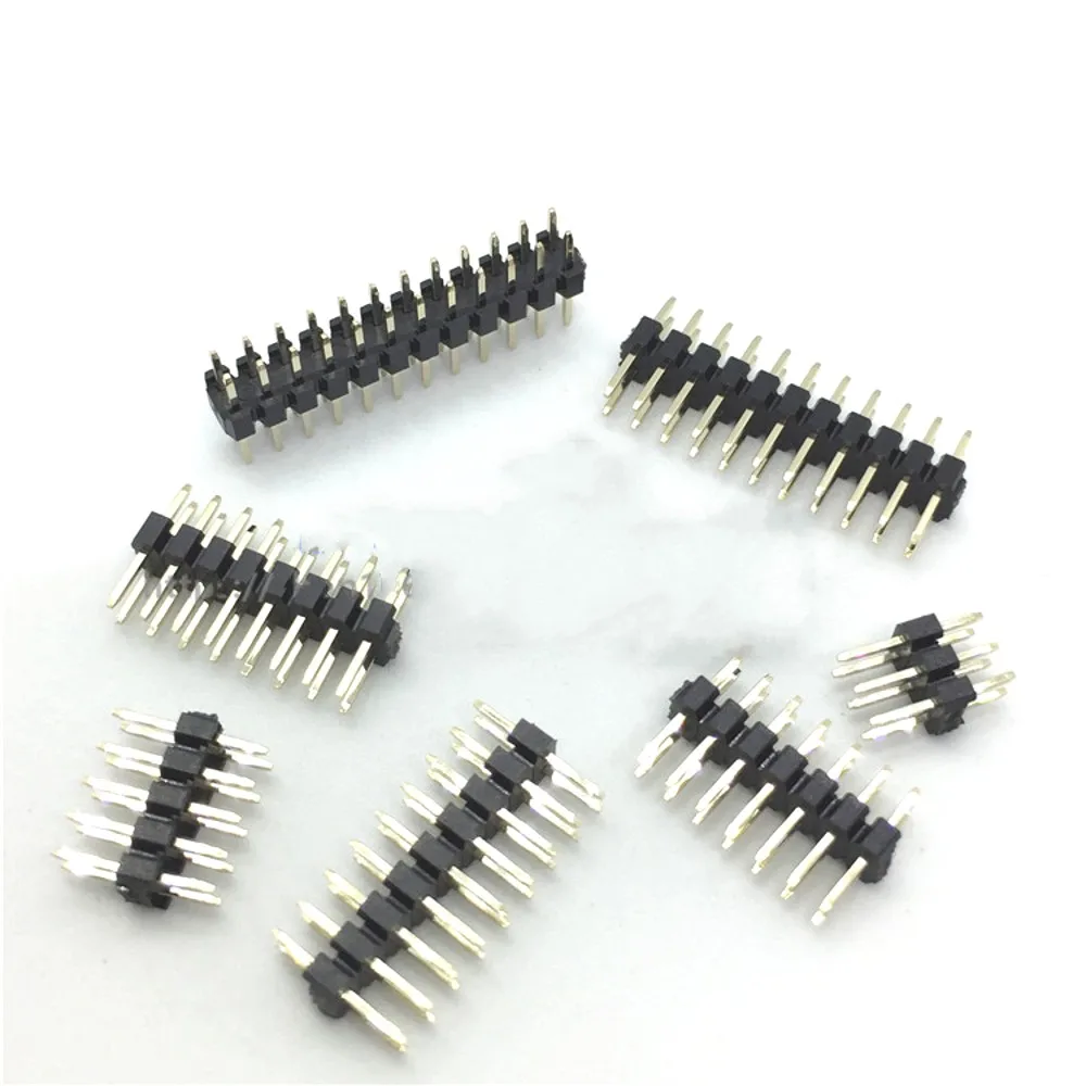100 Teile/los 2,0mm Stecker Header Pins 2*2/3/4/5/6/7/8/10/12/14/15/20/40P 2mm Zweireihig Pin Header Streifen Stecker – Detail 3