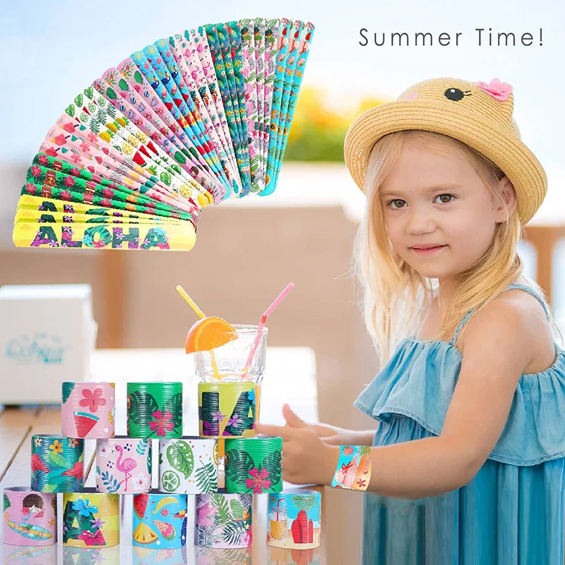 Schlagarmbänder für Kinder, Großpackung Armbänder mit Tiermotiven, Partygeschenke, Klassenzimmerpreise, Geburtstagsgeschenke, Geschenktütenfüller – Detail 2