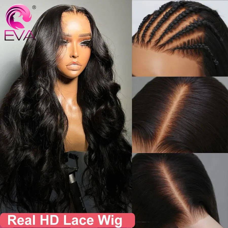 

Eva Hair 32inch HD Lace Wig 250% Glueless Wig 6x6 HD Lace Closure Human Hair Wigs Pre Plucked 13x6 HD Lace Frontal Wig Body Wave