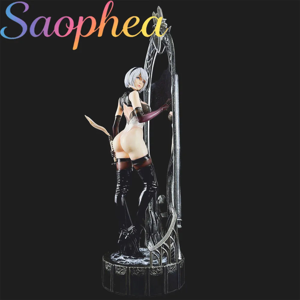 Saophea 2B Figure 63cm Double Head Ver. Ecchi Figure, Sexy Anime Girl Figurine, Waifu Action Figure Collectible Statue