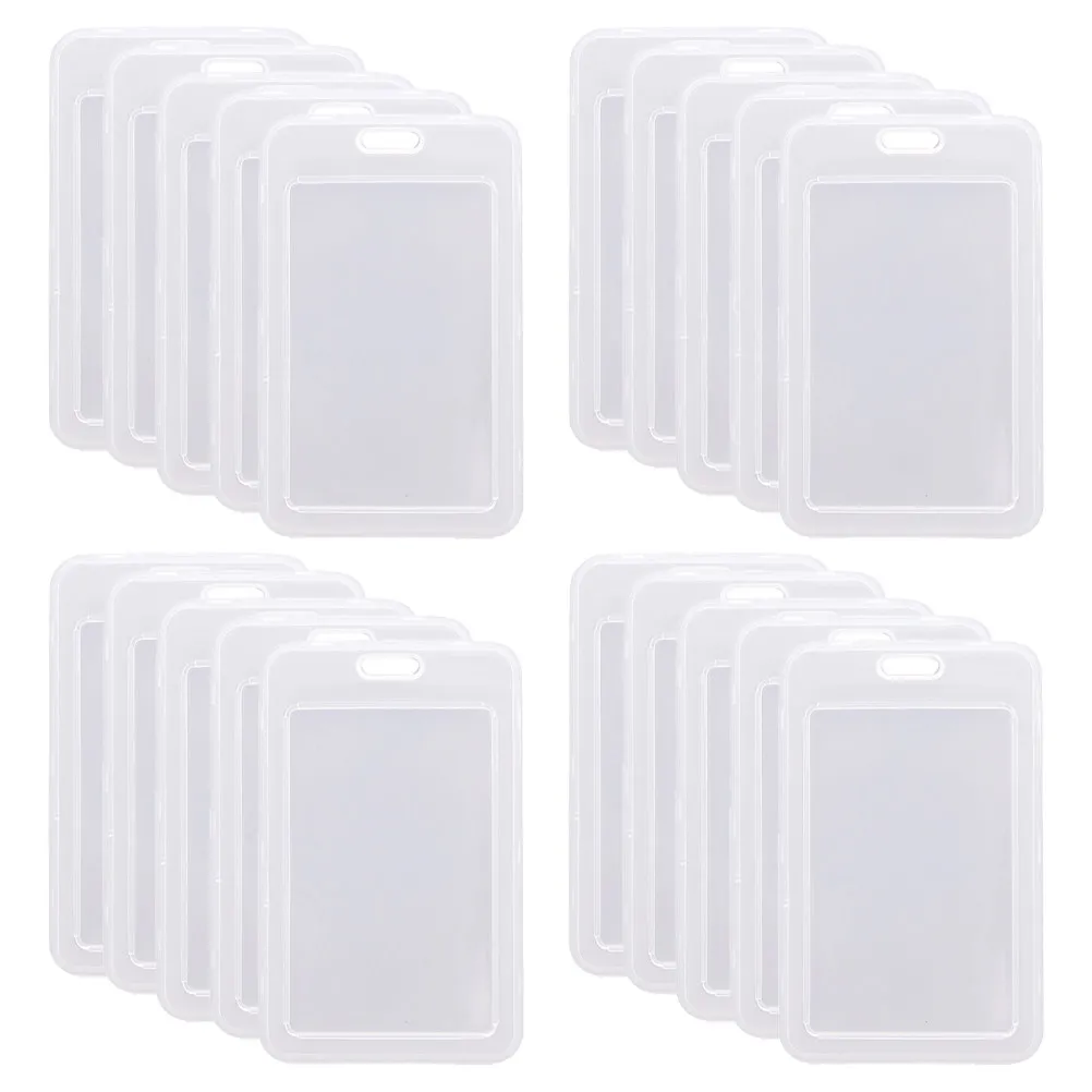 

30Pcs Creative Bus Card Covers Plastic Holders Protective Sleeves for Student Permit Name Tag Badge Work Use