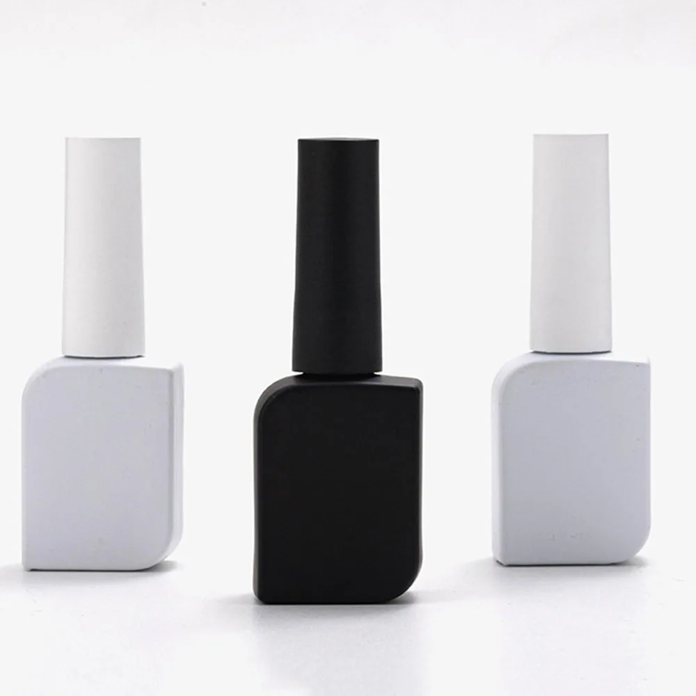 10ml Mini Puste Butelki na Lakier do Paznokci ze Szczoteczkami Żel do Paznokci Szklany Pojemnik Wielokrotnego Użytku Kosmetyczny Słoiczek Manicure Olejek do Urody Dozownik