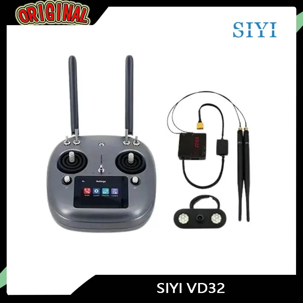 

Сельскохозяйственный FPV-контроллер SIYI VD32 — диапазон 5 км, 2,4G, 16 каналов, IP67, сенсорный экран, Bluetooth Datalink для опрыскивающих дронов