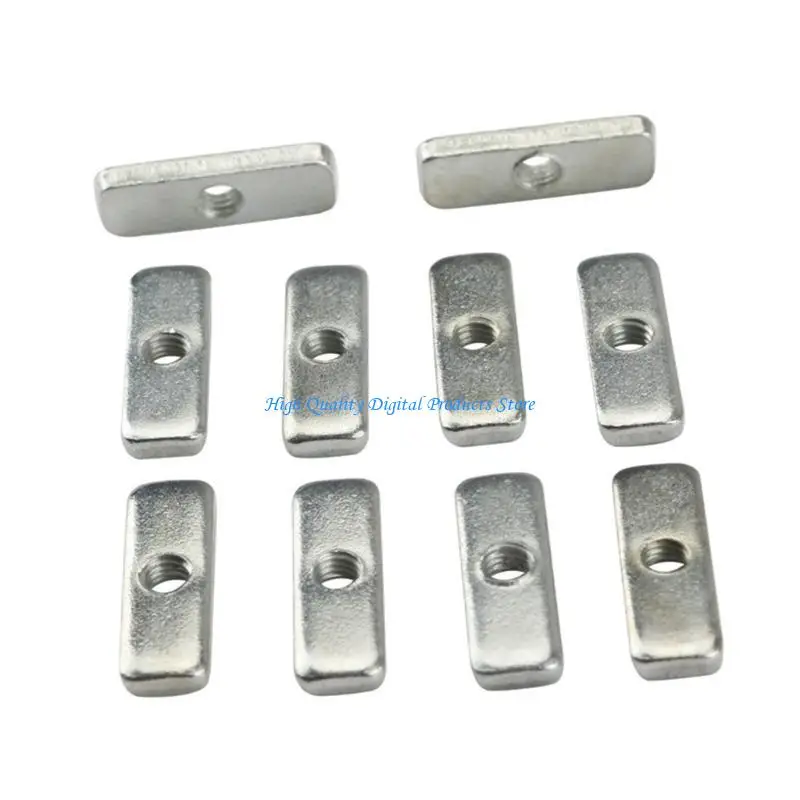 0/0.1のU2JE 10PCS MAKERBEAM XL T-NUT、タイミングベルトV0 0.1 3Dプリンターパーツの長方形ナットの固定