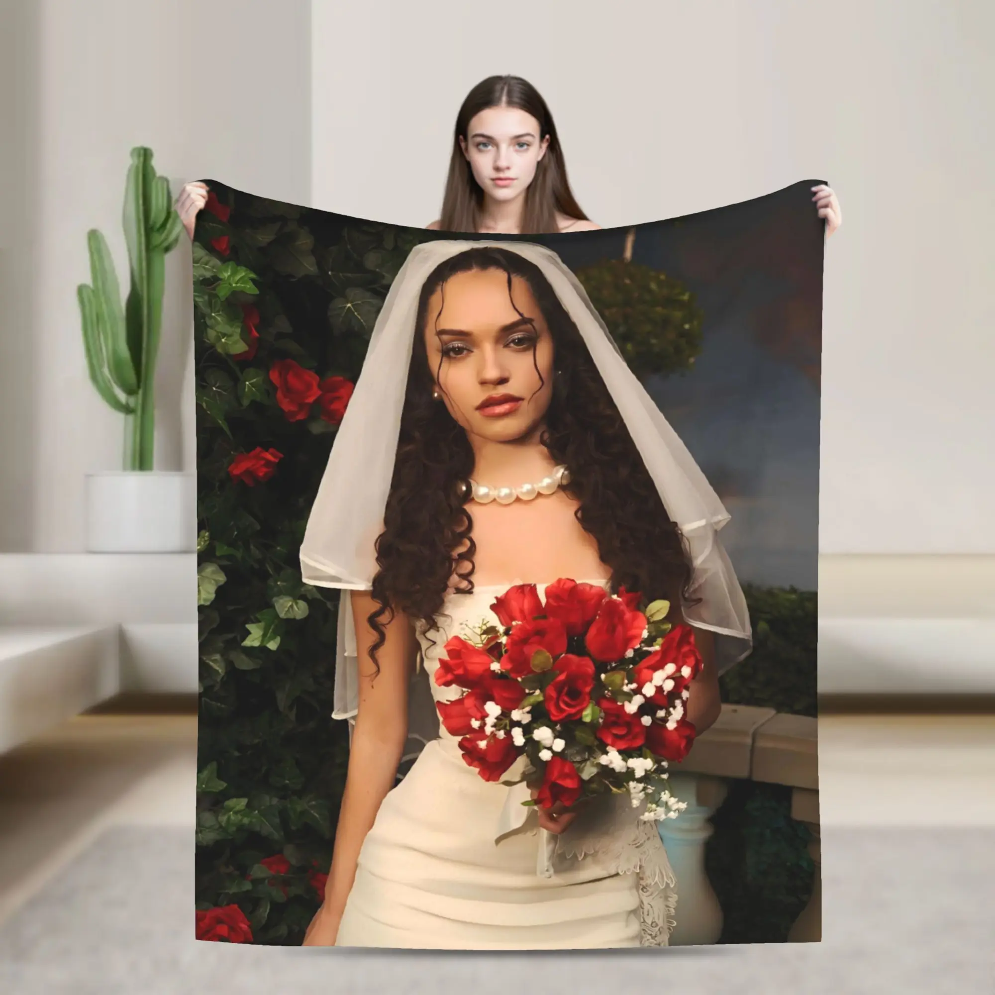 KATSEYE Member Daniela Blanket  Warm Soft Street Trend Plush Throw Blanket For Home Decor Travel Flannel Bedspread Bed Cover