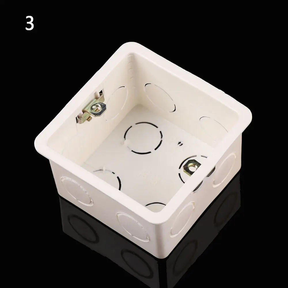 High Quality Flame Retardant PVC Plastic Wall Mounting Box Junction Concealed Bottom Switch Cassette