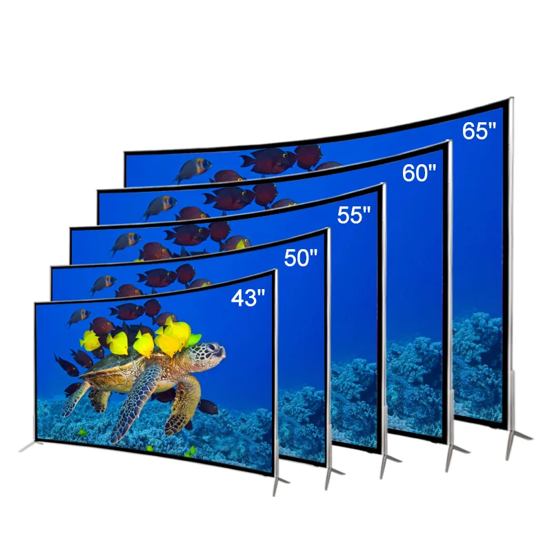 最高品質のFHDテレビ 曲面スクリーンテレビ 65 70 75 80インチ 4K UHDスマートテレビ 55インチ曲面