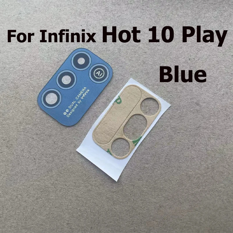 For Infinix Hot 10 10i Play Lite Rear Back Camera Glass Lens With Adhesive Sticker Back Camera Protector Cover