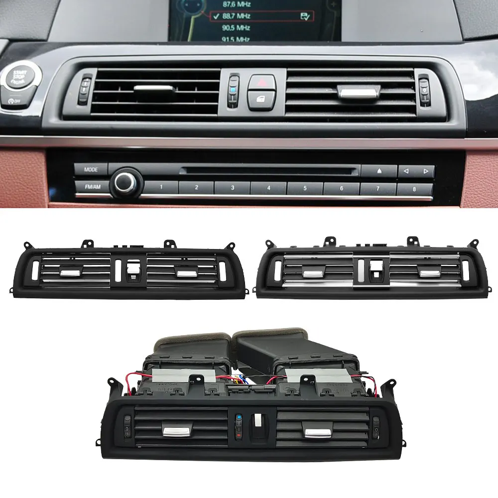 Car Front Middle Air Conditioning Grille AC Vent Outlet Panel Assembly For BMW 5 Series F10 F11 520 523 525 530 535 64229166885