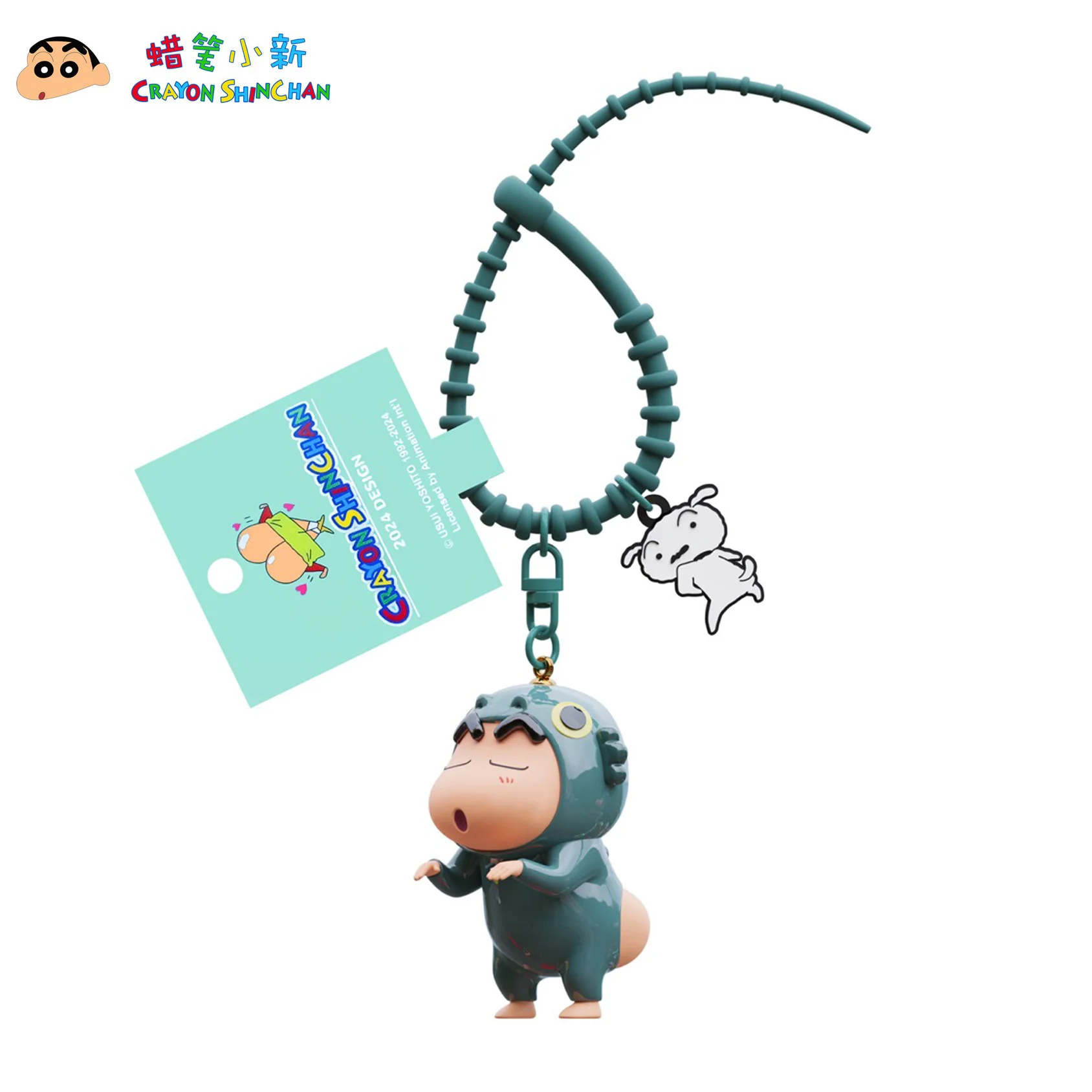 Bandai 6 Types Crayon Shin-chan Pendant Anime Manga Peripherals Toys Phone Ornaments Bag Backpack Charms Car Keychain Gifts