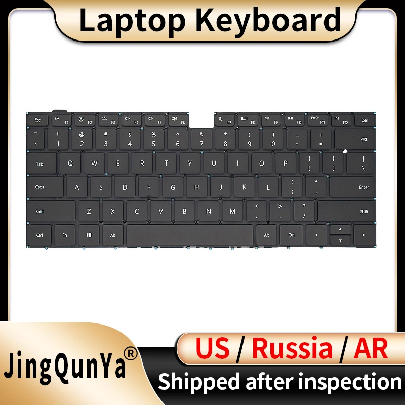 

US/Russian/Arabic Backlit Laptop Keyboard For HUAWEI MateBook 14 NbB-WAH9P WAE9P WAQ9R HLY-W29RL KLVL-WFH9 Replacement