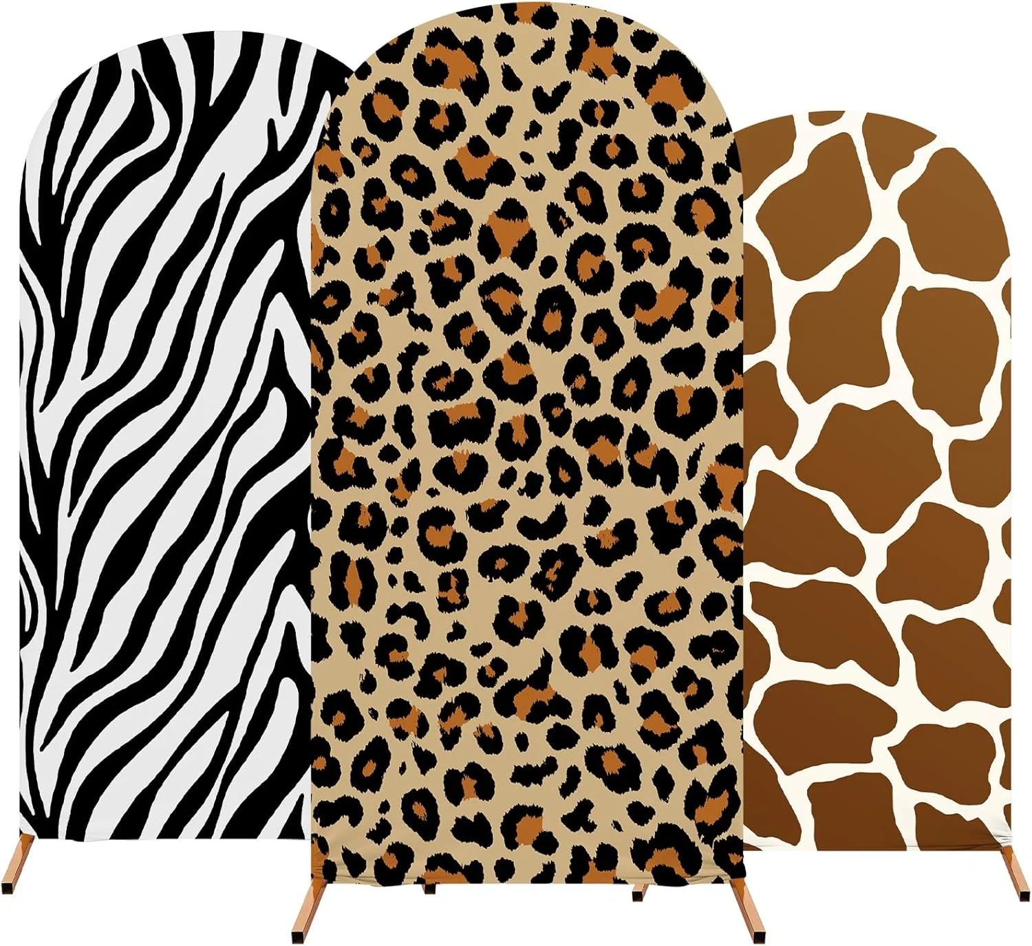 

Фон с аркой диких животных, чехол в стиле сафари в джунглях, украшение для дня рождения, спандекс, приталенная арка для вечеринки по случаю дня рождения в диких джунглях