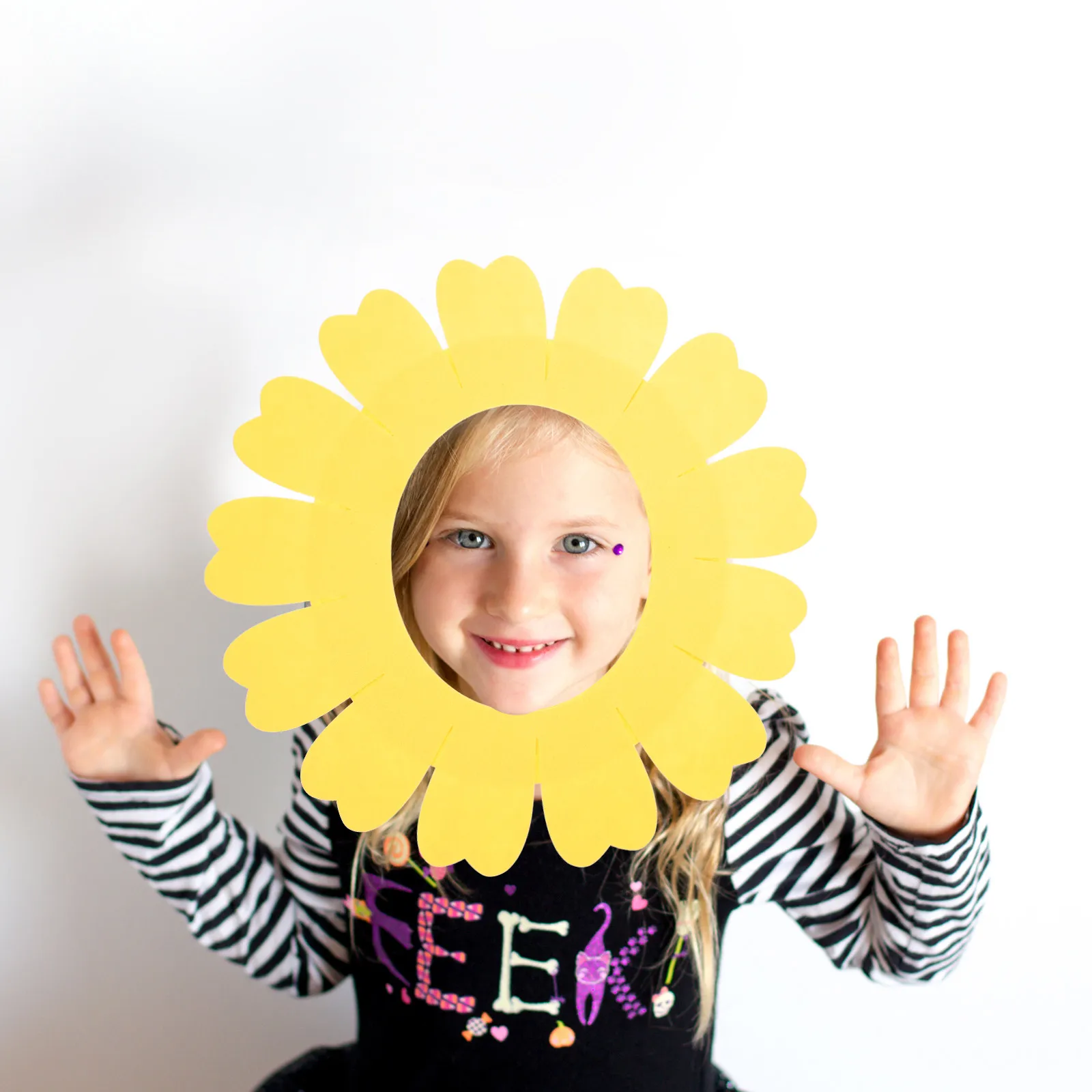 

2Pcs Sunflower Headgear Premium Felt Lightweight Festive Costume Party Carnival Music Festival Dance Performance Role Play