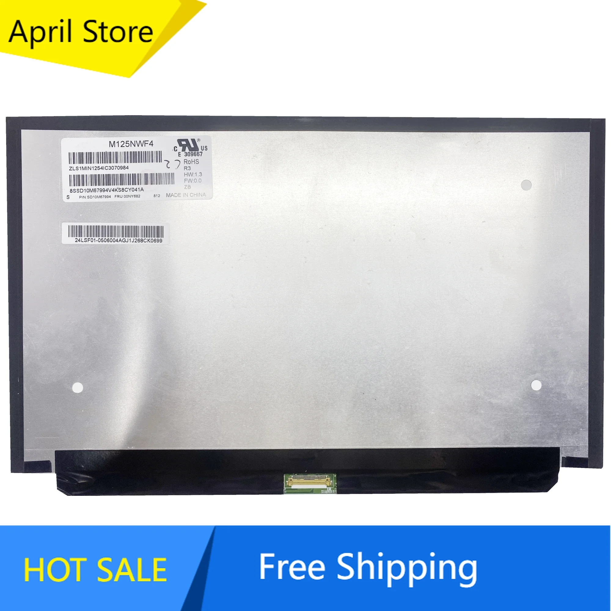 

M125NWF4 R3 12.5 inch Laptop LCD Screen Display Panel Matrix 1920×1080 EDP 30 Pins