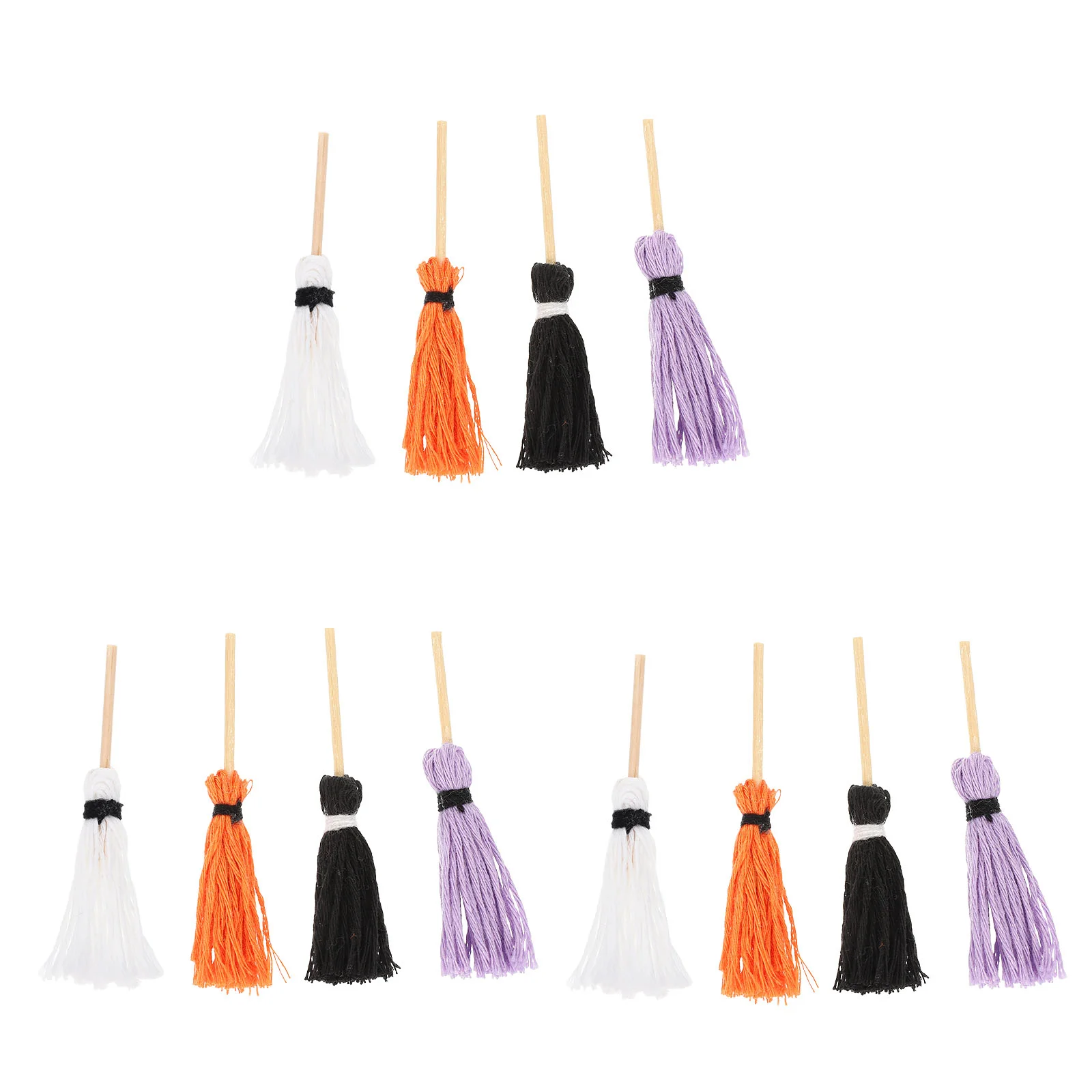 

12 Pcs Kids Mini Toys Miniature Furniture Mop Childrens Scene Accessories Mops Cotton Cleaning Tool Models