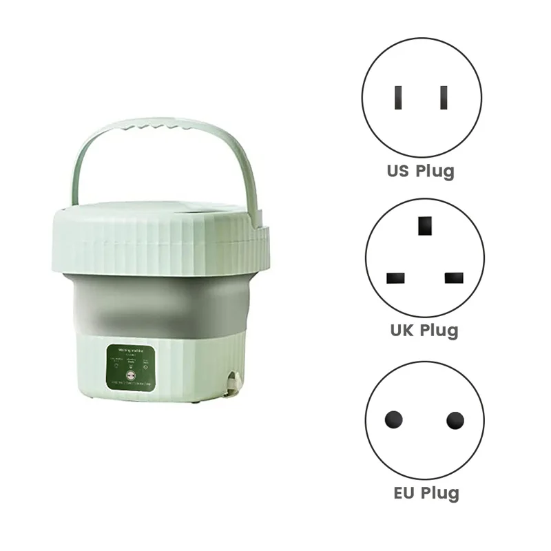 Lavatrice pieghevole portatile dormitorio domestico piccola Mini lavatrice pieghevole per pulizia automatica