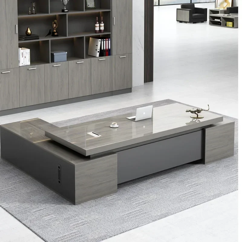 %Workstation Executive Office Desk Home Modern Computer Workshop Table Bedroom Furniture Corner Organizer Multifunction Study