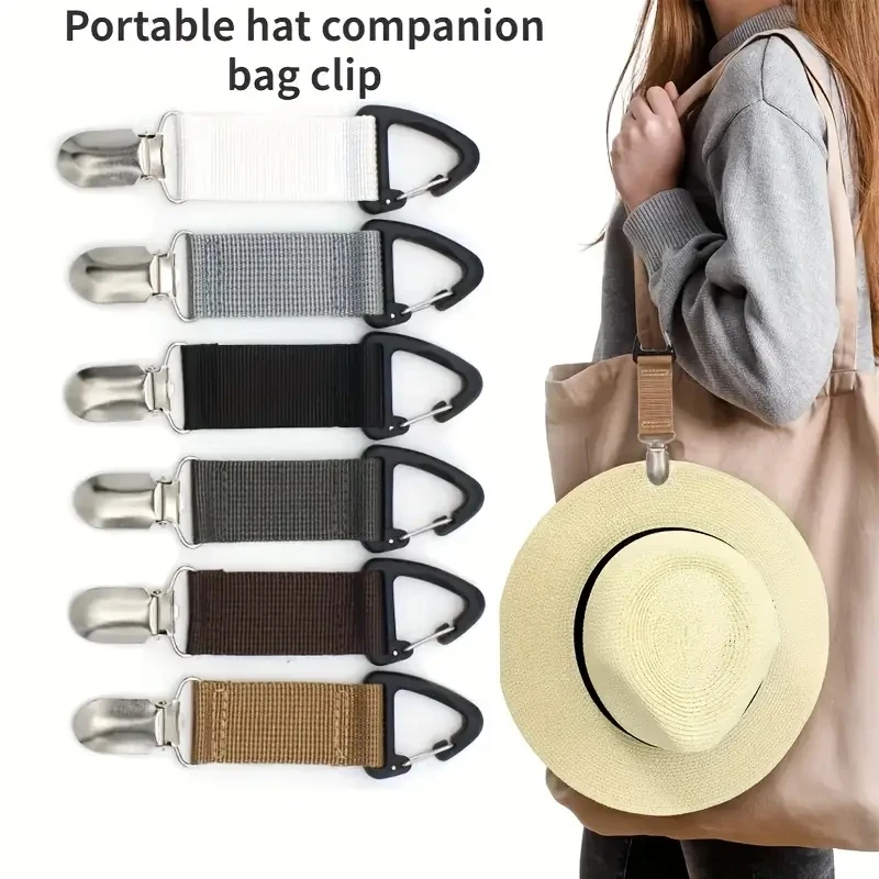 1pcs Multi-Purpose Travel Hat Clip - Convenient and Fashionable Straw.Baseball, and Sun Hat Clip for Easy Storage and Access