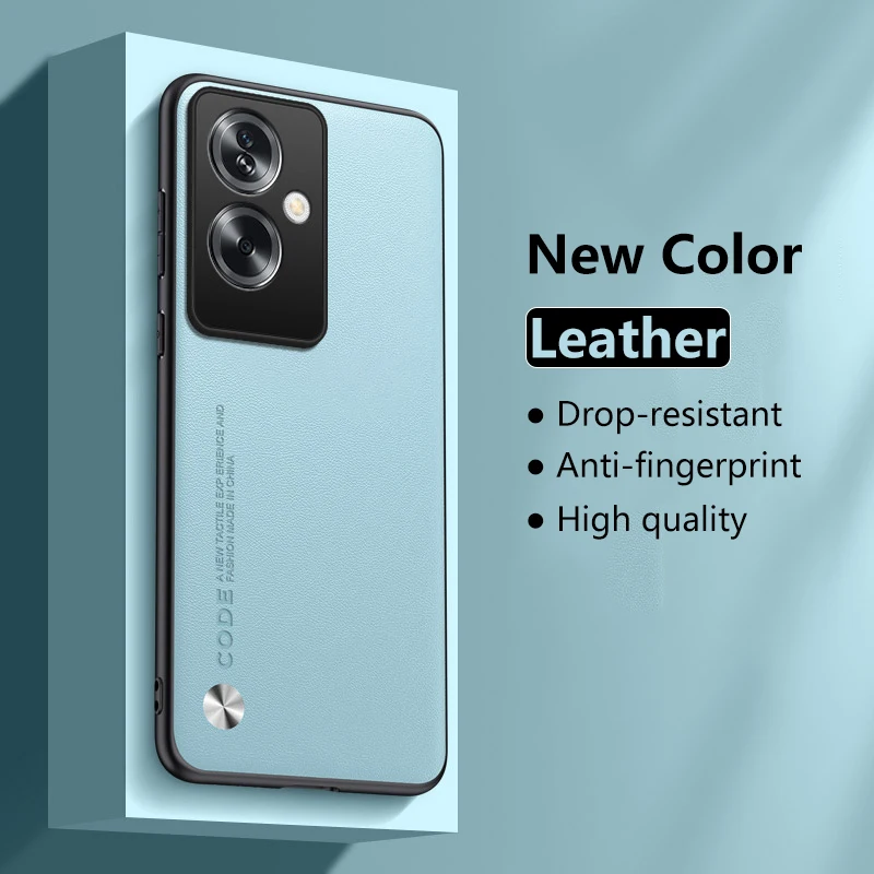 for Oppo A79 A2 Phone Case Luxury Leather Carbon Fiber Frosted Soft Edges Hard Shockproof Cover OppoA79 OppoA2 CPH2553 PJB110