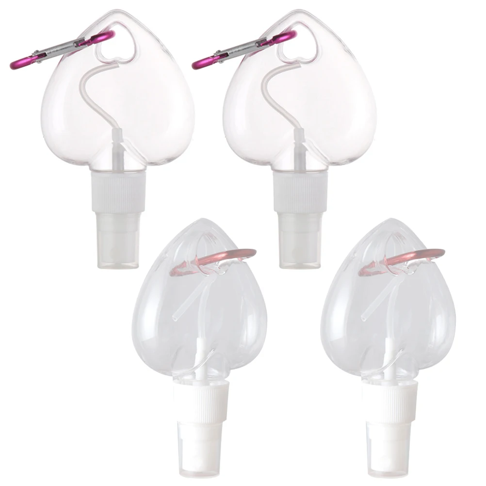 

4 pcs Love Hook Bottles Portable Empty Containers for Travel Outdoor Shampoo Body Wash Hand Storage Suitable Luggage