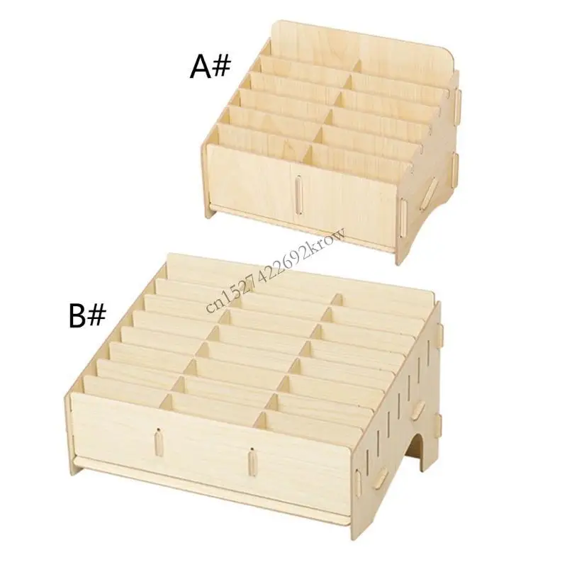 R9CB Desktop Phone Holder Pencil Storage for Case Multiple Compartment