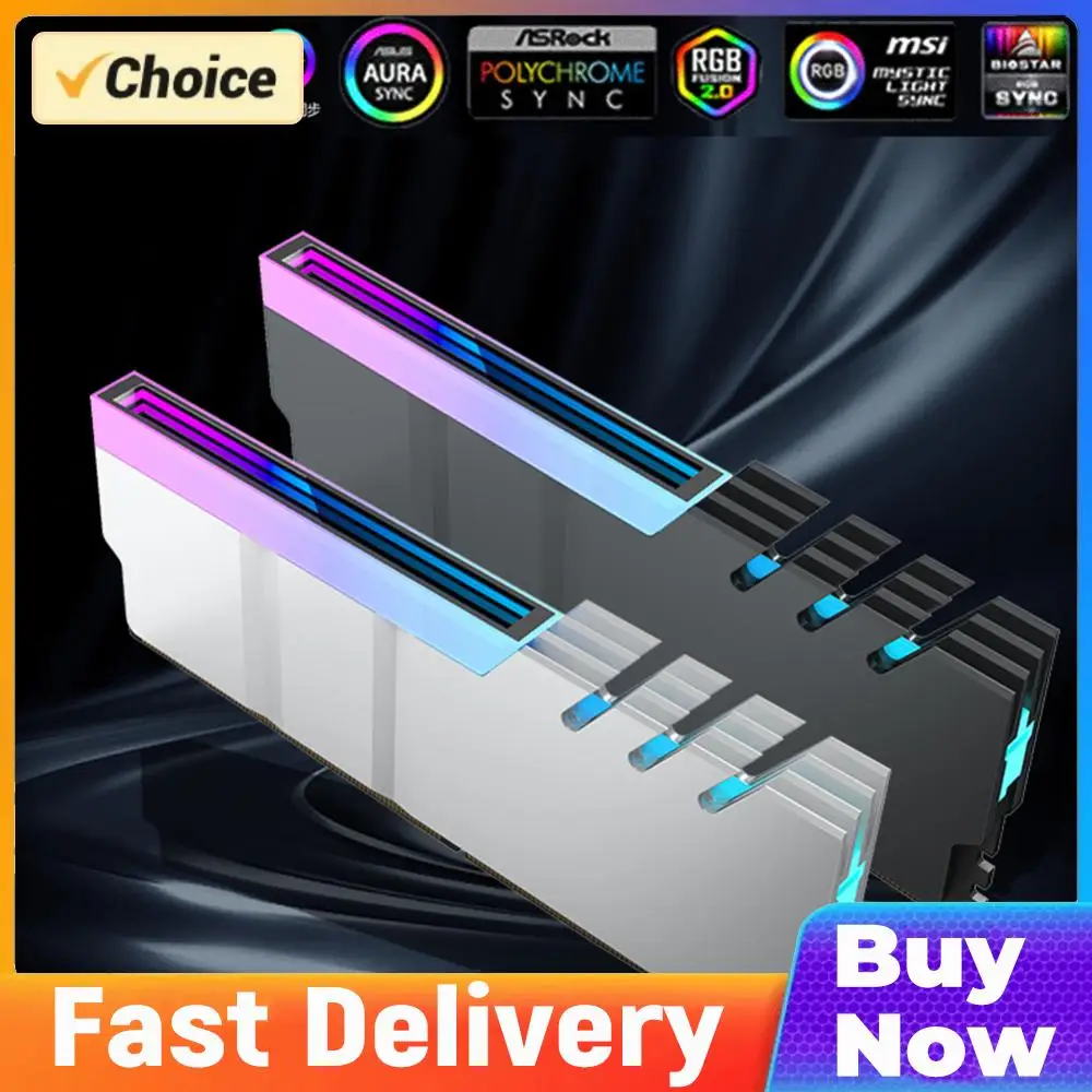 

Радиатор для модулей памяти DDR4/DDR5, кулер для модулей памяти 5V 3PIN ARGB AURA Sync, алюминиевый сплав, термостойкий, компьютерные аксессуары