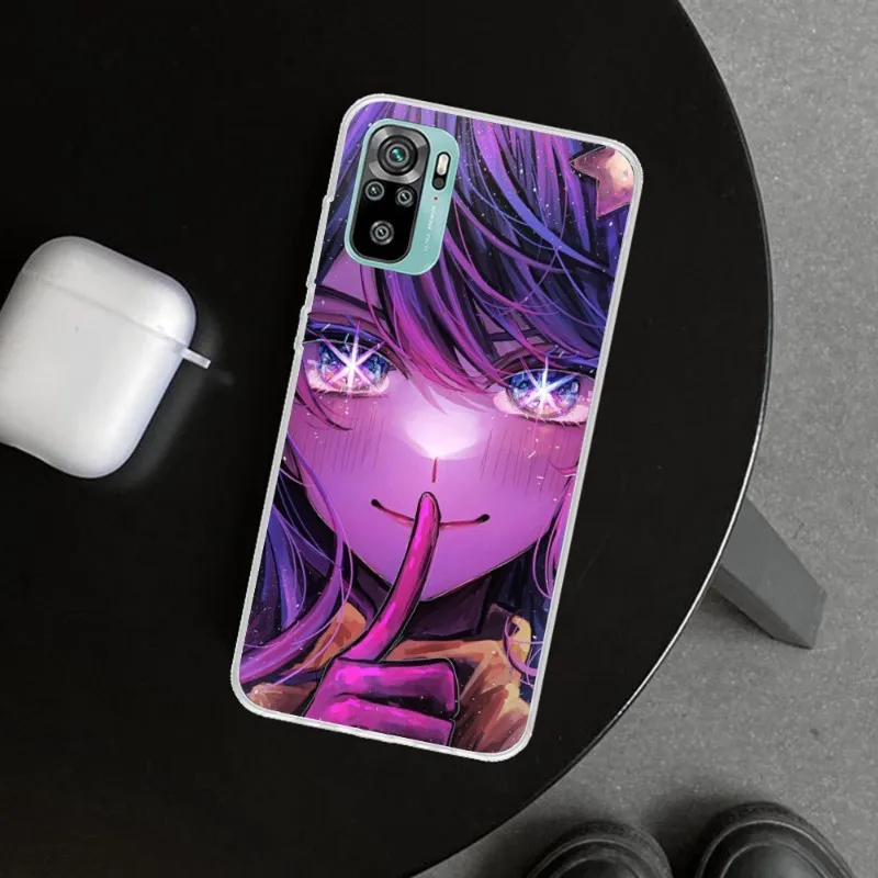 Ainme AI HOSHINO Beauty Phone Case for Xiaomi 13 Lite 12 11T 10 9 Redmi Note 11 10 10S Pro 9 9A 8 Clear Phone Cover Funda