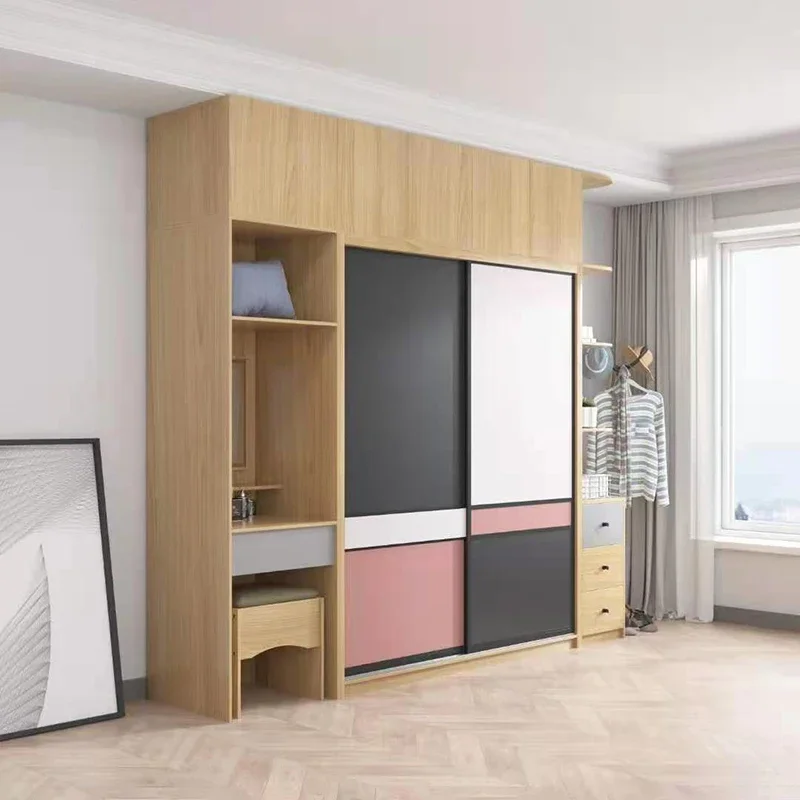 

high-quality Moderne kunden spezifische High-End-Garderobe Schlafzimmer Holz garderobe Großer Raum hängender Kleider schrank