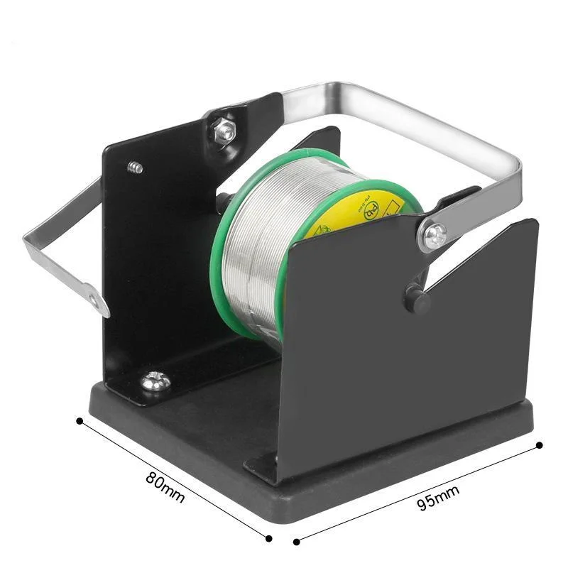 AnswerCompact Solder Wire Spool Dispenser Holder Adjustable Metal Reel Stand For Workbench Welding Wire Organizer Tool