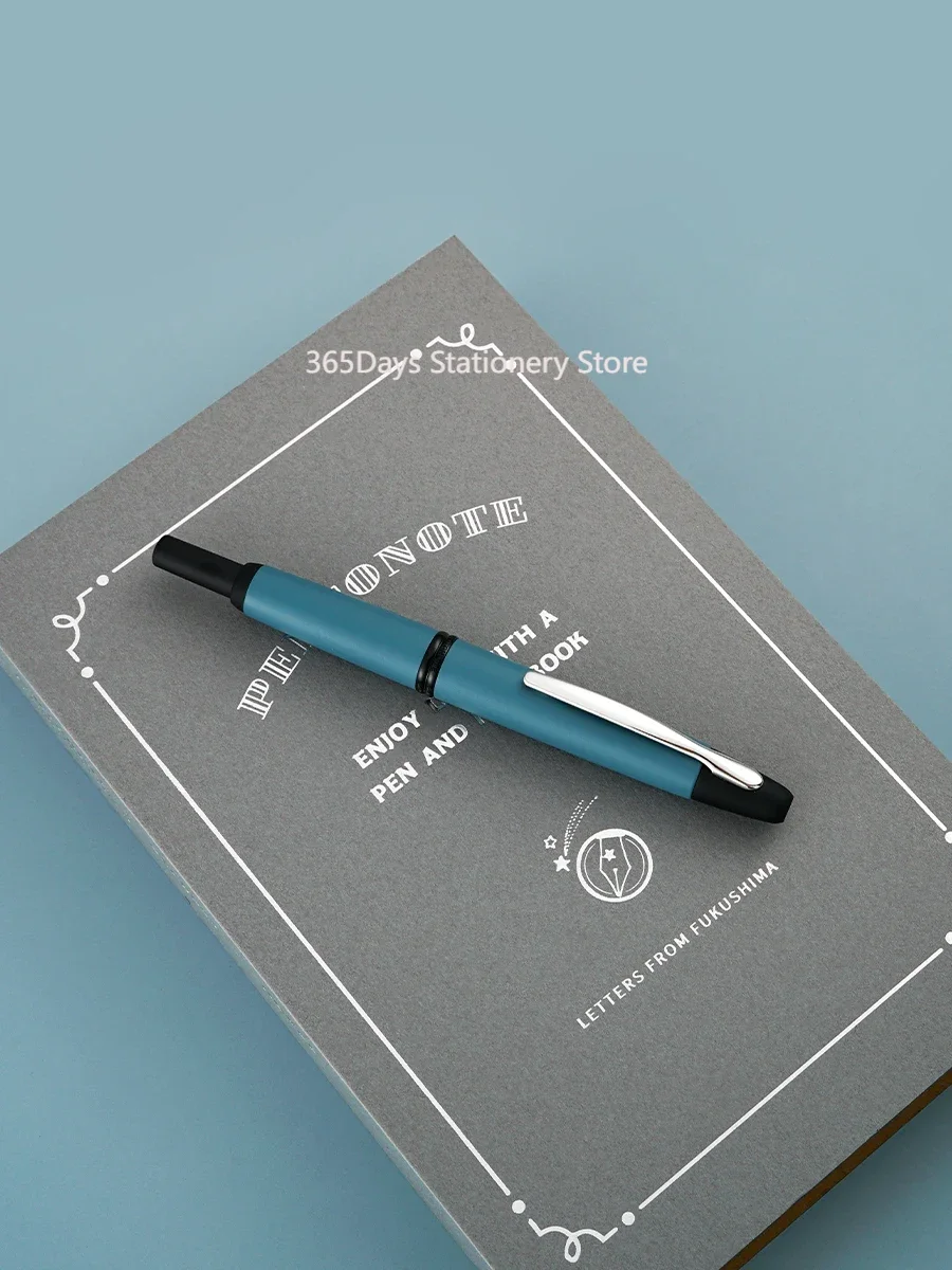 Pentonote-caneta-tinteiro sem Tampa Caneta Escrita Comercial Original Japan Azul × Noble Note 18k Gold Nib