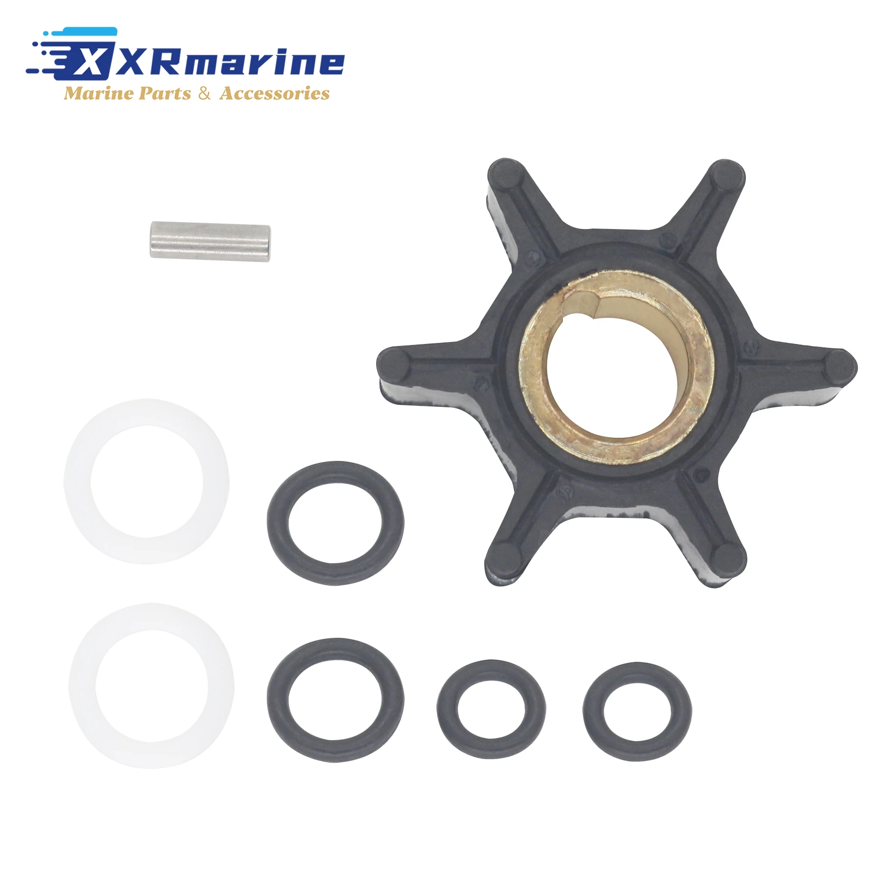 

0436137 Water Pump Impeller Repair Kit Compatible with Johnson Evinrude Marine 4HP 2 Stroke Model Outboard Motors 436137