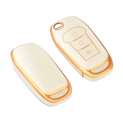 New Key Case for Ford Figo Mondeo 5 Ecosport Puma 20 Fiesta Mk8 Everest Ranger 3 Buttons TPU Car Remote Key Case Cover Shell Fob