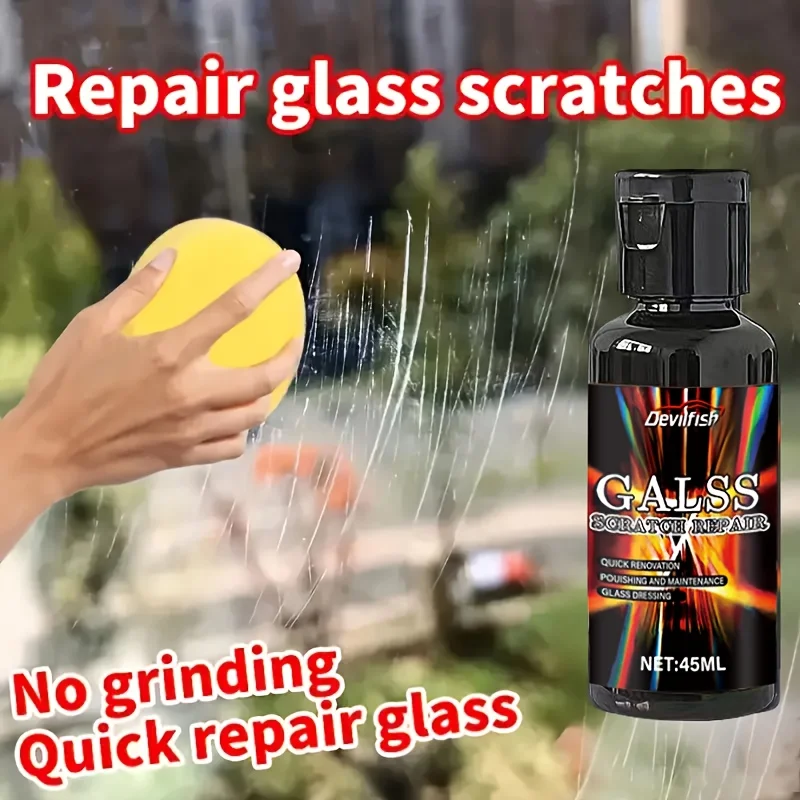 Windshield Scratch Repair Wax - Glass Scratch Remover, Panel Polishing Paste,  Scratch Repair Wax, Easy to Apply