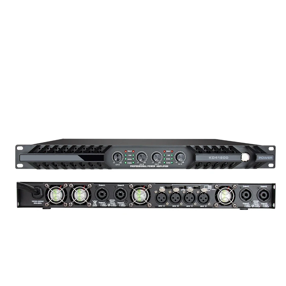 DP Series Stage Professional Audio Sound Equipment Amplifiers 2000 Watts 2/4 Channels High Power Digital Power Amplifier