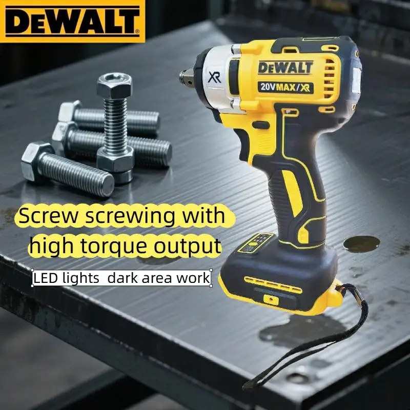 DEWALT DCF880 Lithium Battery Brushless Impact Wrench 20V Detachable Tire High Torque High Speed Powerful Disassembly Tool