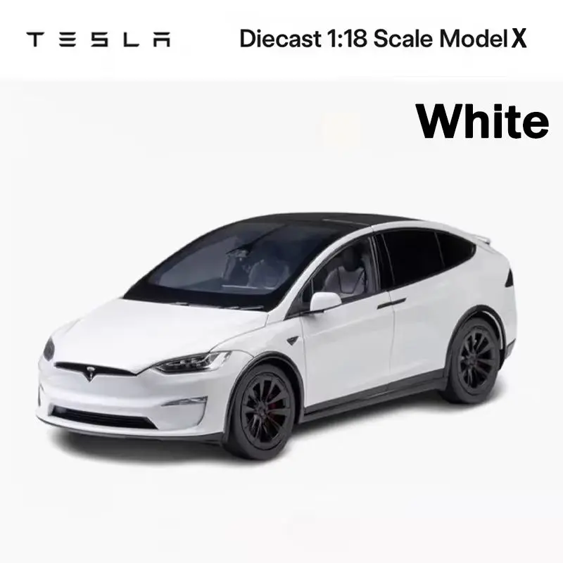 Nowy model samochodu Tesla Model 3/S/X w skali 1:18, w pełni otwierany, wykonany ze stopu, symulacja, kolekcja, dekoracja, zabawka, prezent dla chłopców