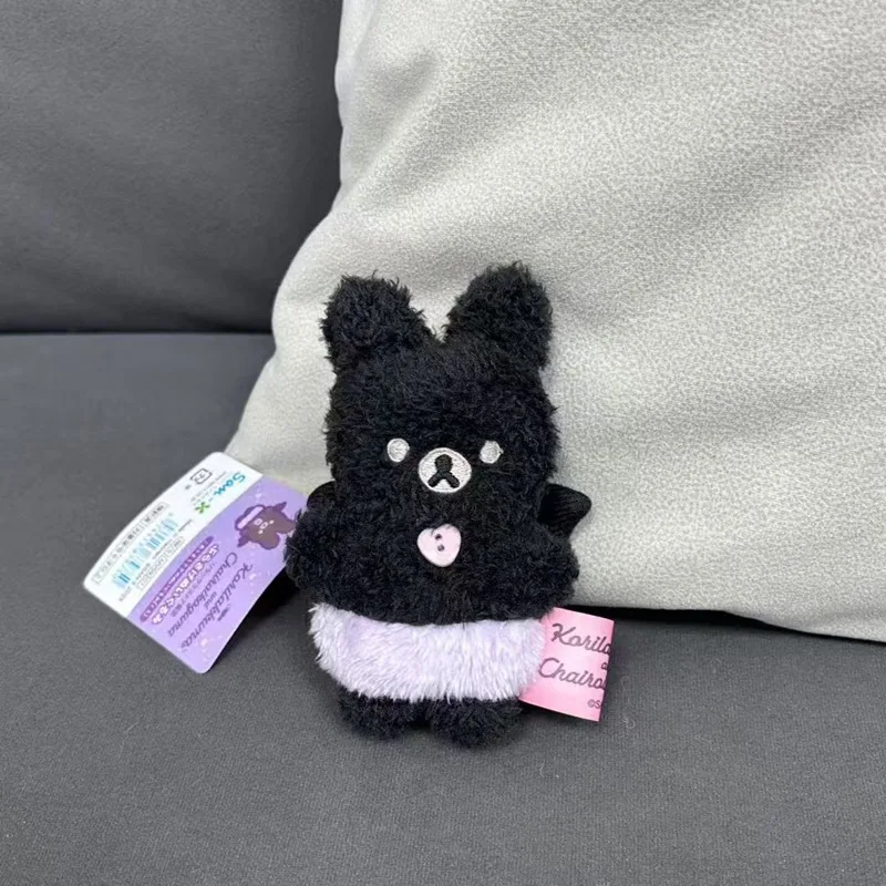 Cartoon Relaxed Bear Angel Demon Series Bear Sister Strawberry Powder Rabbit Black Rabbit Plush Doll Pendant Backpack Ornaments