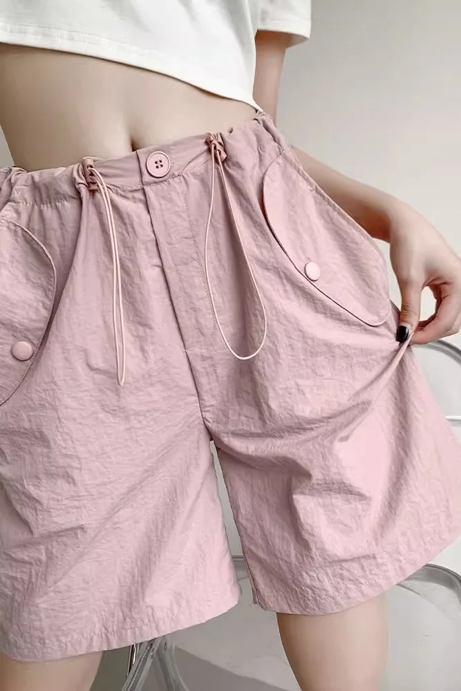 

Шорты женские High Street Chic офисные женские на заказ прямые однотонные элегантные с поясом на молнии свободный крой классический чистый