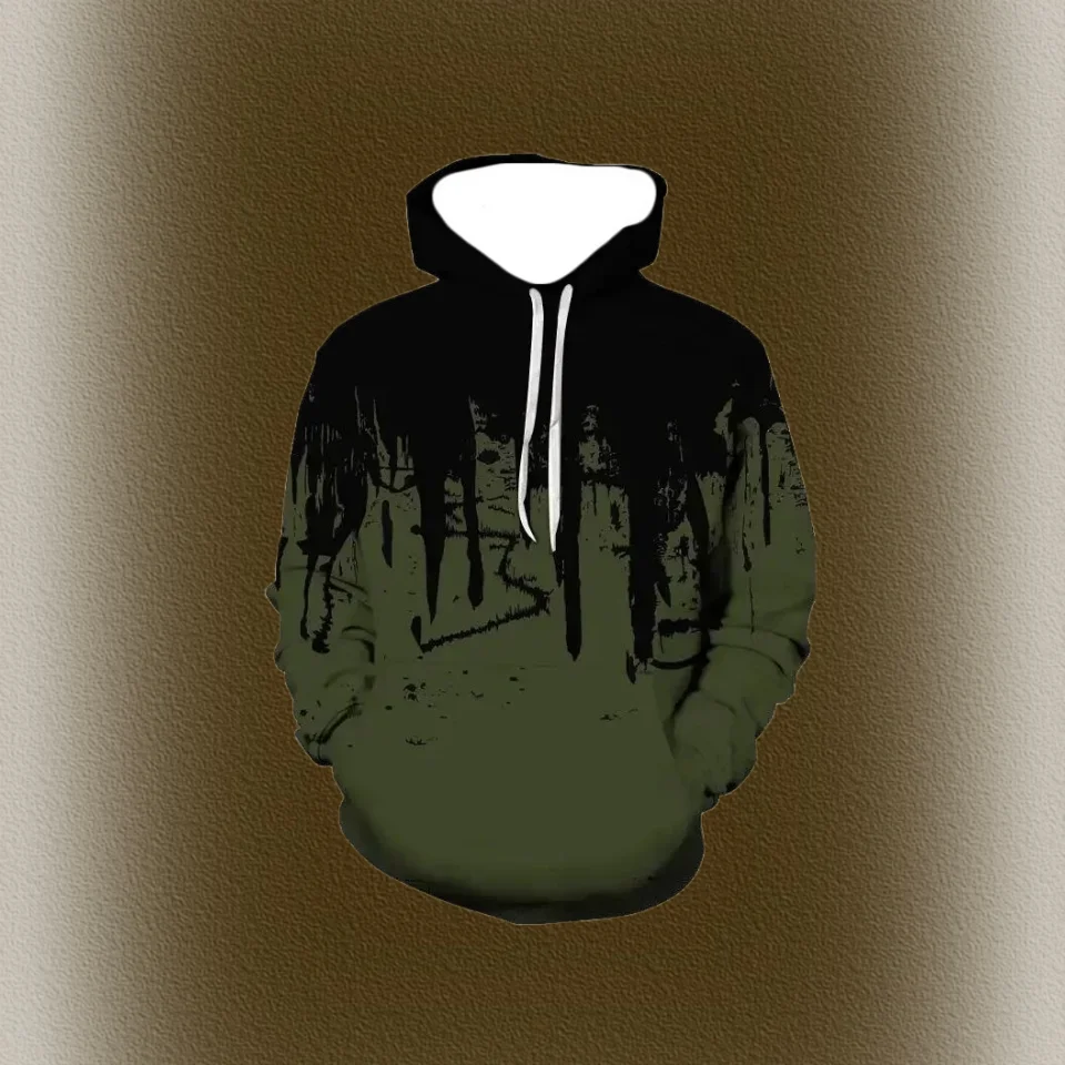 

Factory Direct Supply Fashion Men Unisex Ink 3D Printing Casual Hoodie Large Outdoor Sports Loose Custom Couple Oversized Hooded