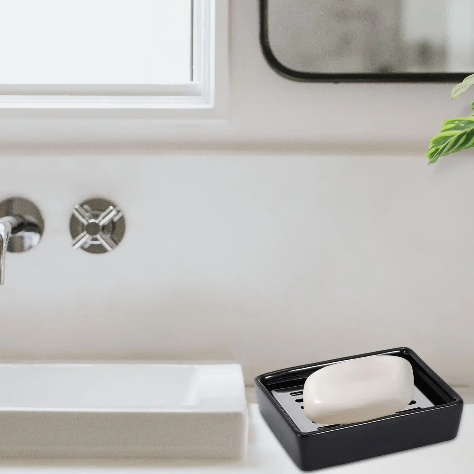 Soap Dish Detachable Drain Tray Drain Soap Tray Stylish Soap