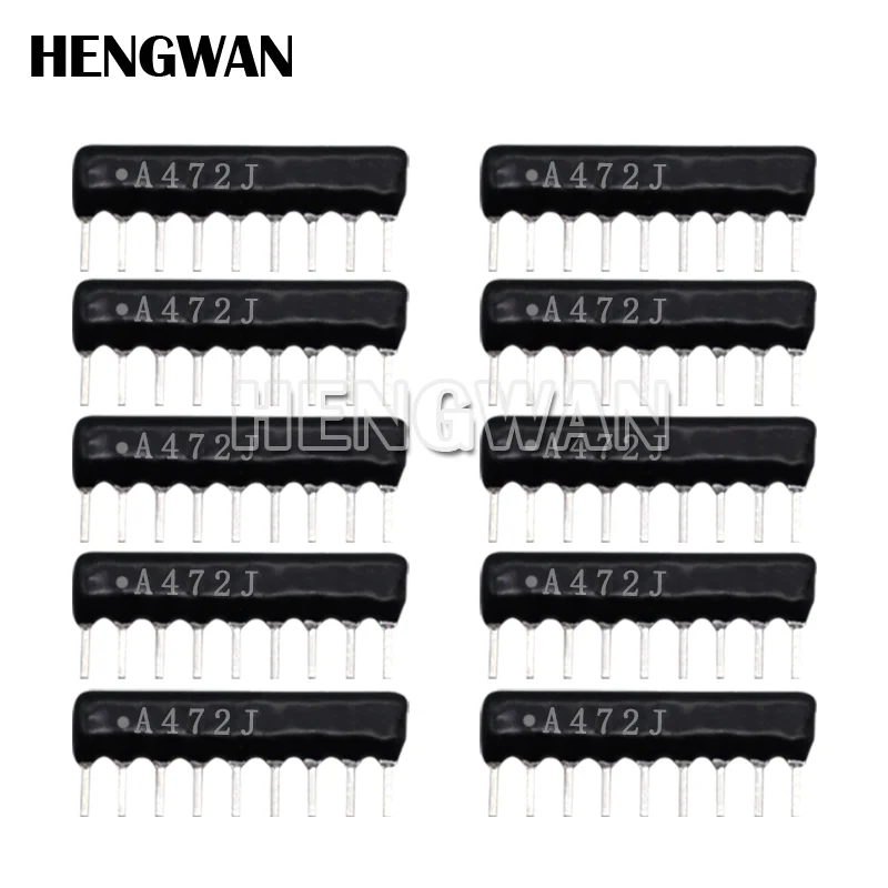 10pcs 9PIN 8PIN 7PIN 6PIN 5PIN exclusion Network Resistor array DIP 100 220 470 680 1K 1.2K 1.5K 2K 2.2K 4.7K 5.1K 10K 100K ohm