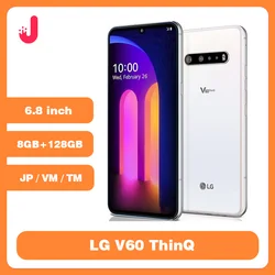 LG V60 ThinQ V600AM/ V600TM /V600VM 6.8 inch Snapdragon 865 NFC 4/5G phone 8GB RAM 128GB ROM Original Unlock Android