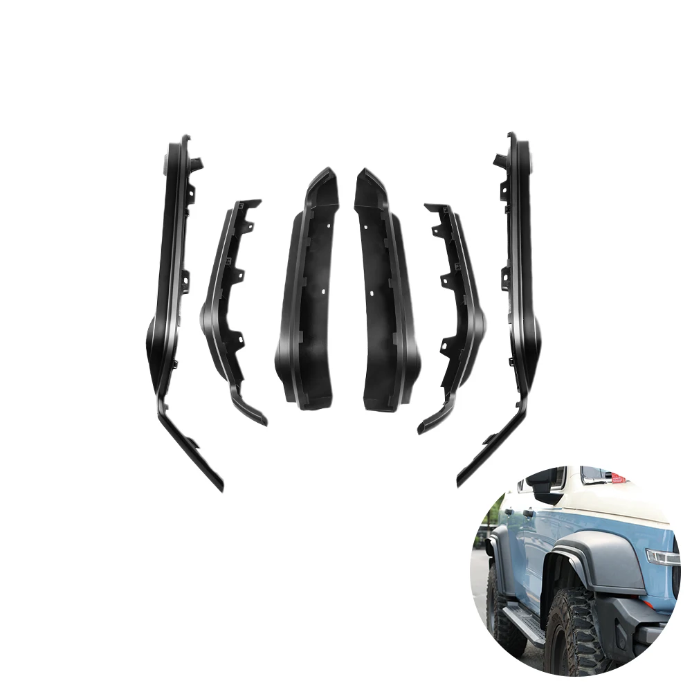 

Offroad Black Fender Guard Wheel Eyebrow 4X4 Accessory Fender Flare Extensions Body Kit Wheel Eyebrow Protector for GWM Tank 300